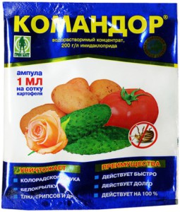 На фото - препарат Командор от бахчевой тли, fazenda-59.ru